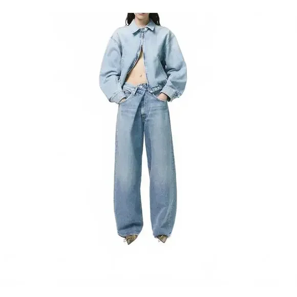 Agolde Vana Fold Wide Leg Jeans - Picture 5 of 11